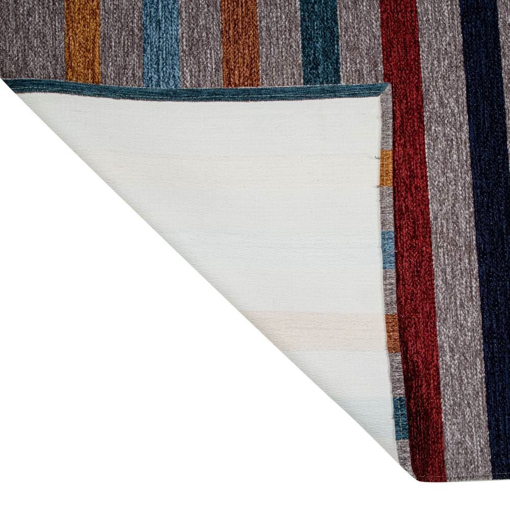 Tapete Chenile 1,20X1,60M Quarto E Sala Havan - Cinza listrado