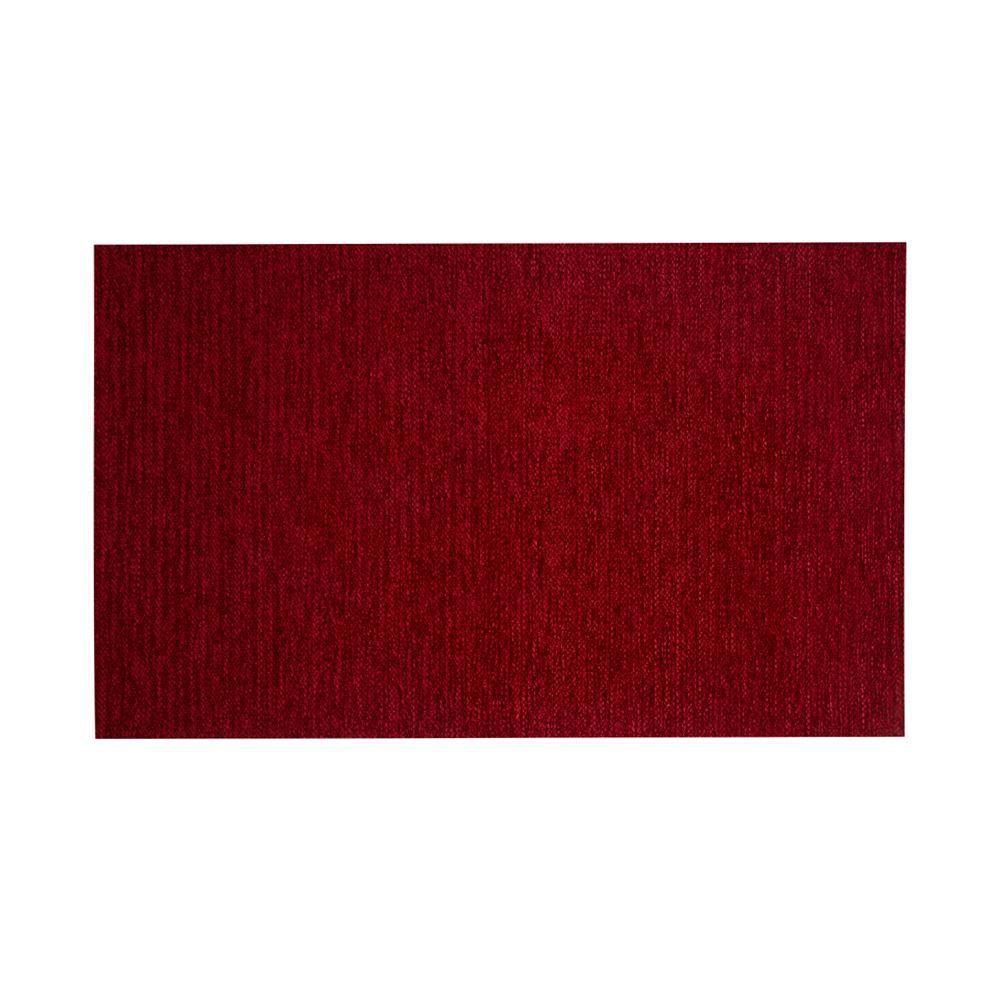 Tapete Chenile 55Cm X 85Cm Quarto E Sala Havan - Vermelho