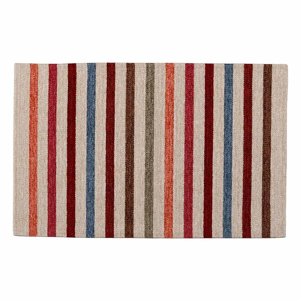 Tapete para Quarto e Sala Chenille 55X85 cm Havan Casa - Listras Coloridas