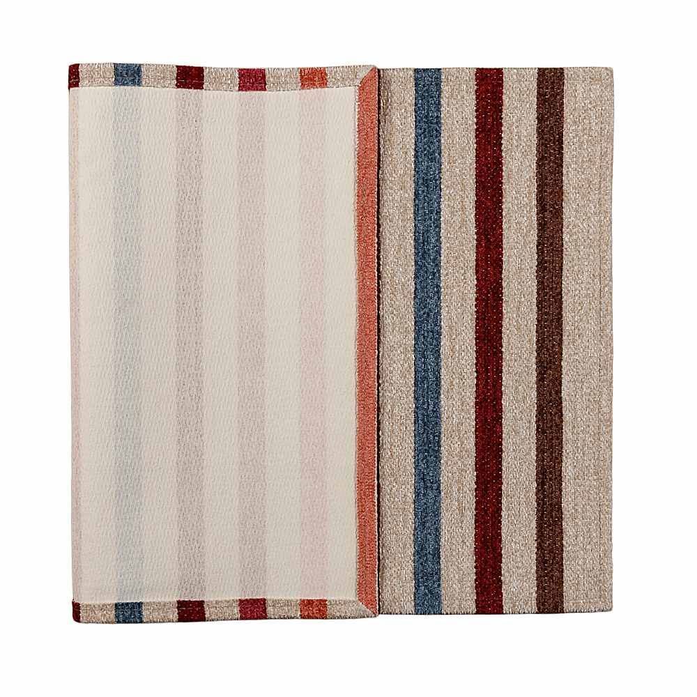 Tapete para Quarto e Sala Chenille 55X85 cm Havan Casa - Listras Coloridas