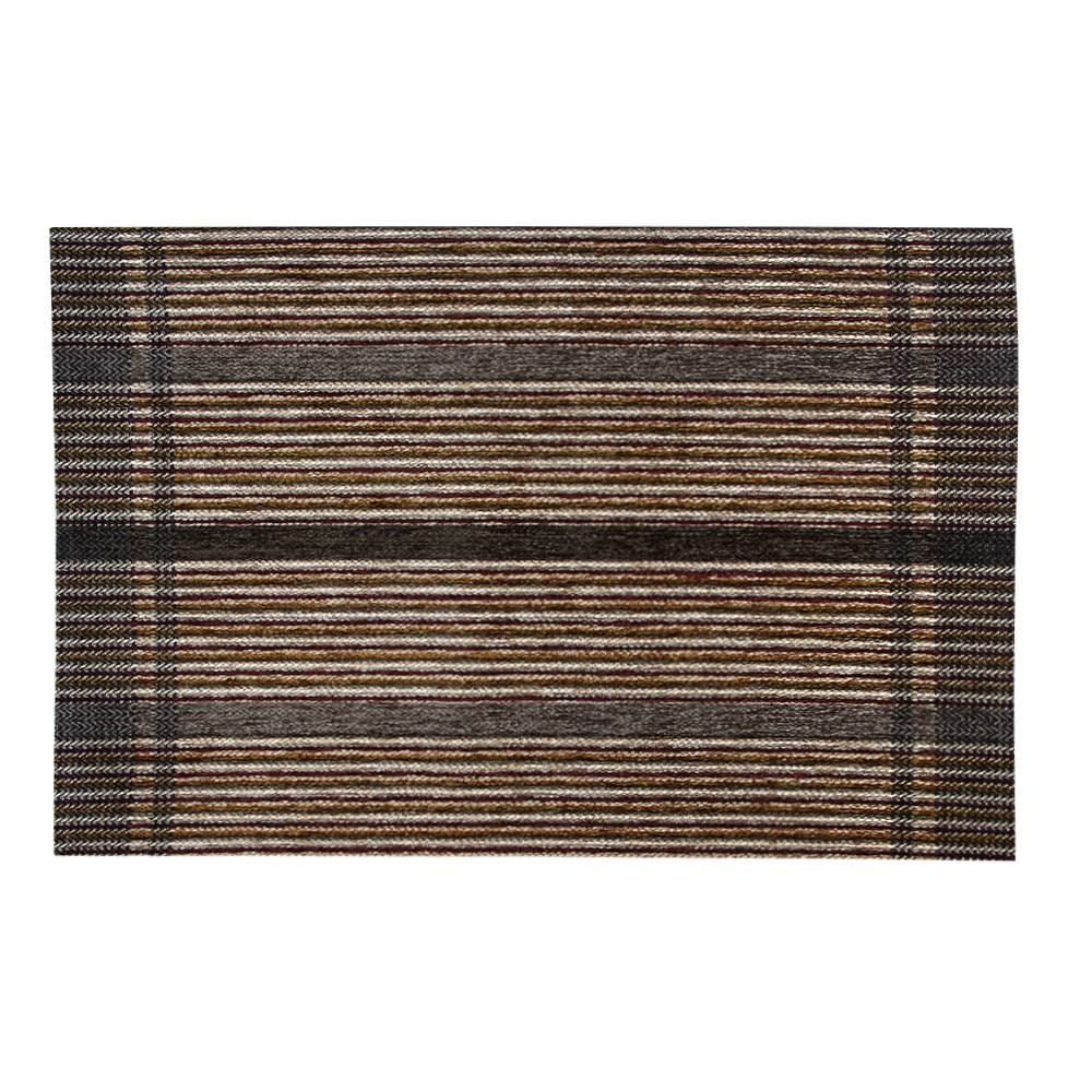 Tapete Quarto E Sala Chenille 55X85 Cm Havan - Marrom Listra