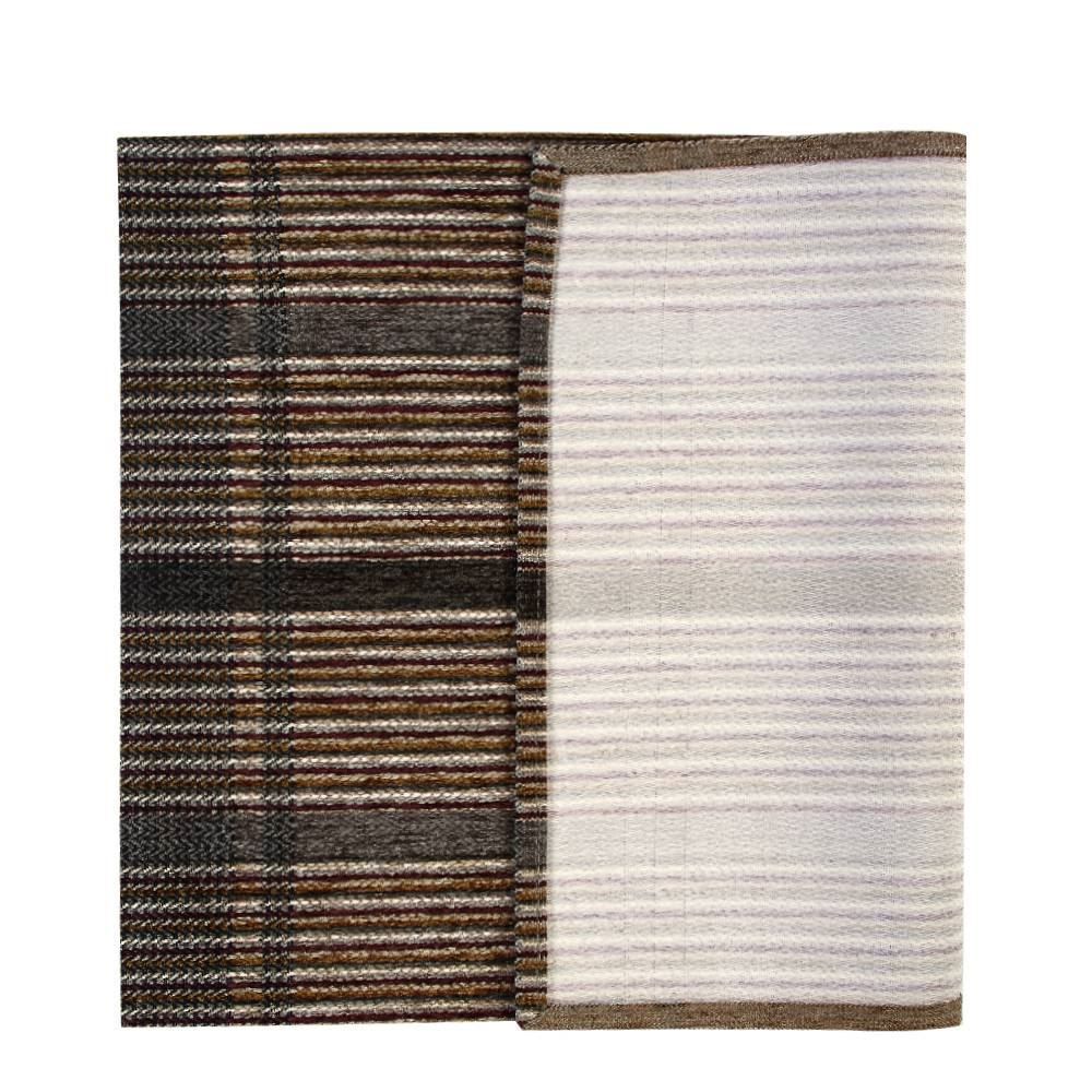 Tapete Quarto E Sala Chenille 55X85 Cm Havan - Marrom Listra