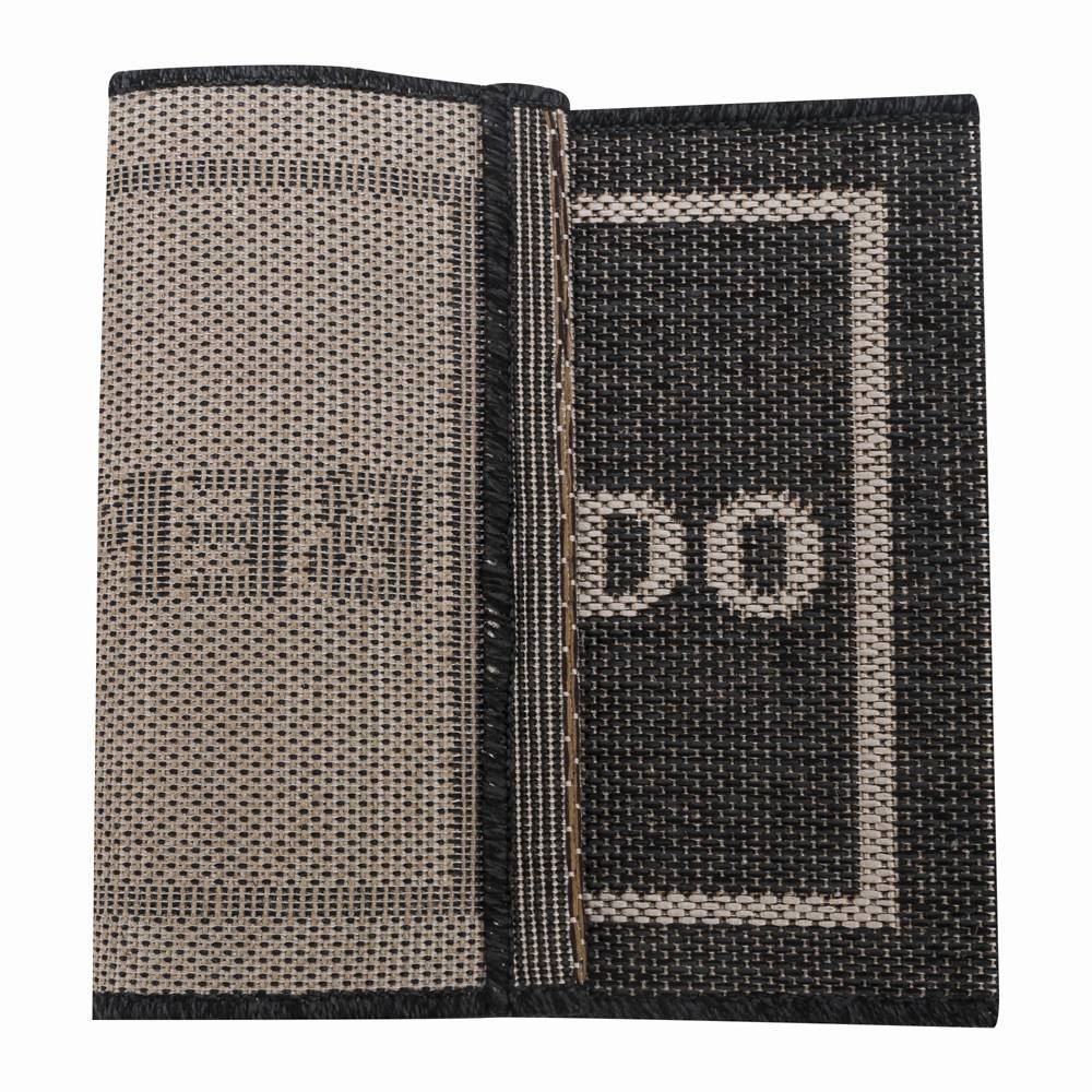 Tapete De Porta Cancun 40X60 Cm Sisal Havan Casa - Bem Vindo Chumbo