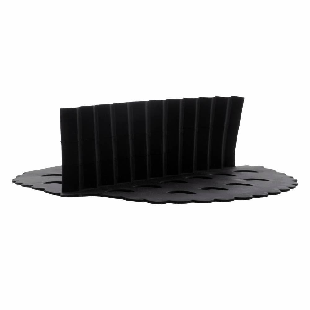 Tapete De Silicone Redondo Com Divisória Para Air Fryer Lyor 18Cm - Preto