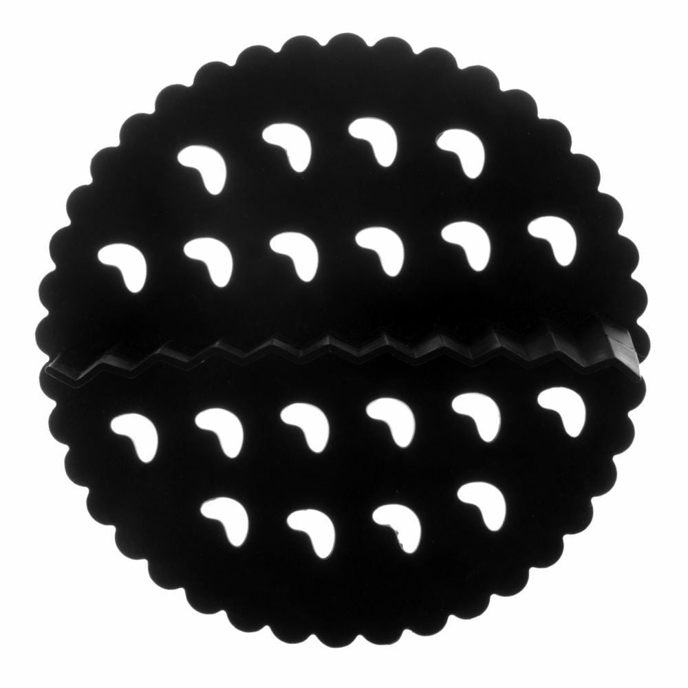 Tapete De Silicone Redondo Com Divisória Para Air Fryer Lyor 18Cm - Preto