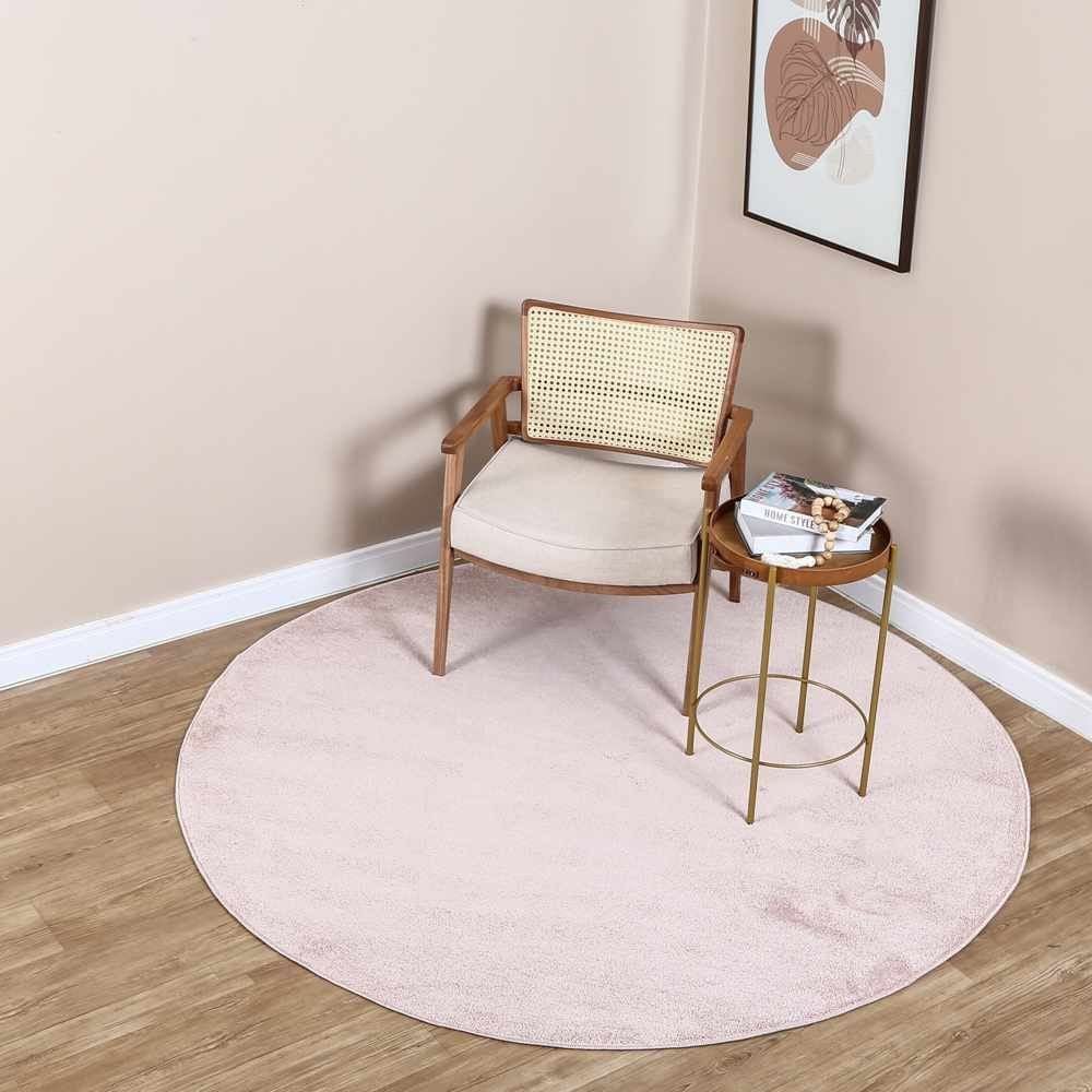 Tapete Quarto E Sala Redondo Denver 2,00X2,00 M Havan Casa - Rose 