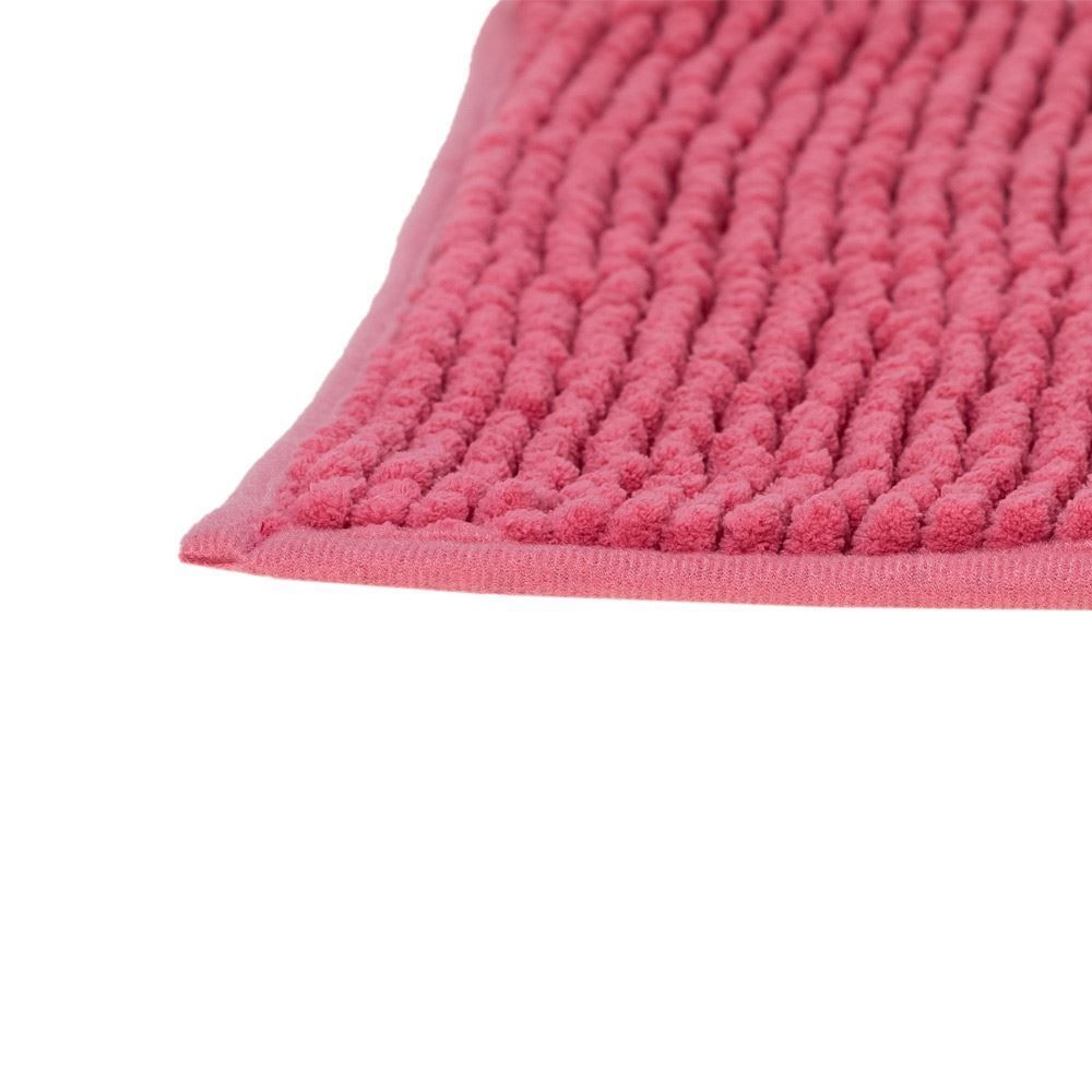 Tapete Dobby 45X70cm Para Banheiro Finecasa - Rosa