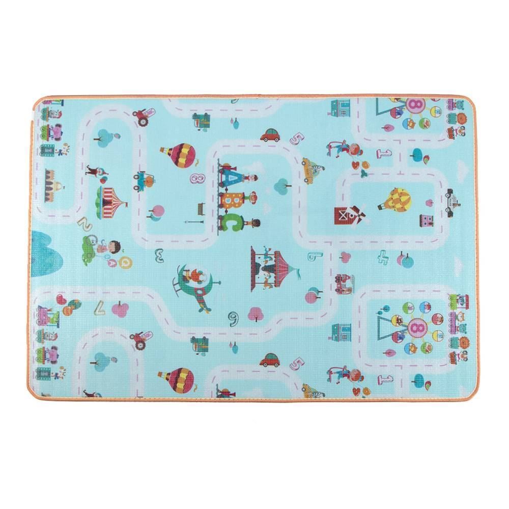 Tapete Infantil 1,80X1,20 M Criativo Havan Casa - Pista Azul