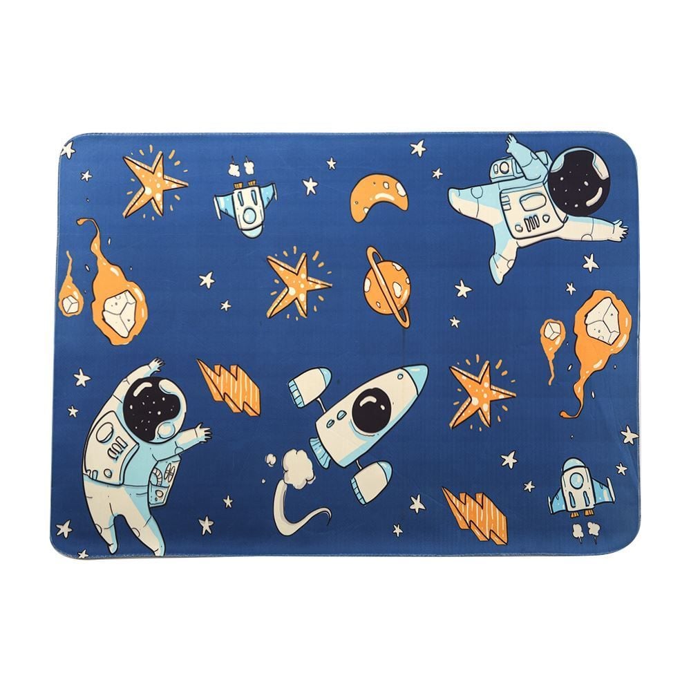 Tapete Infantil Para Atividades Estampado 0,95X1,30 Metros Havan - Astronauta Marinho