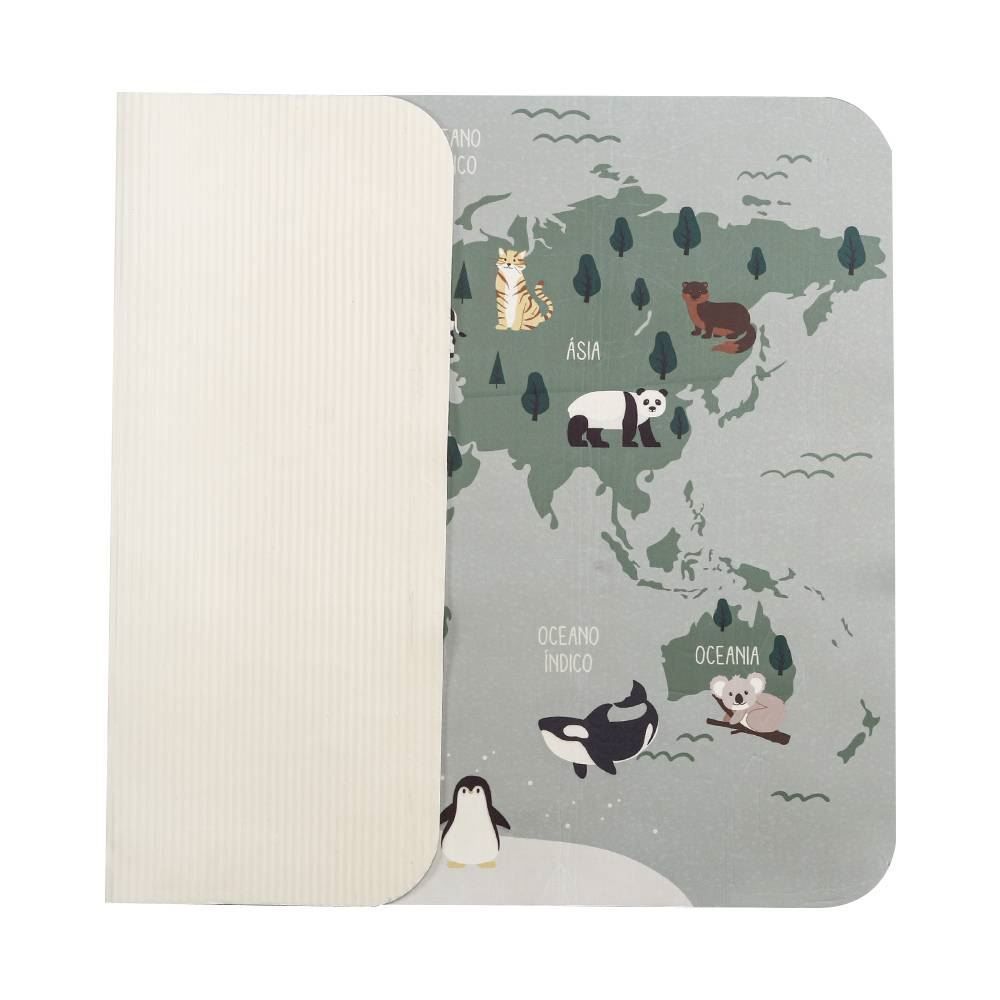 Tapete Infantil Para Atividades Estampado 95X130 Cm Transfer Havan Casa - Animais Continentes