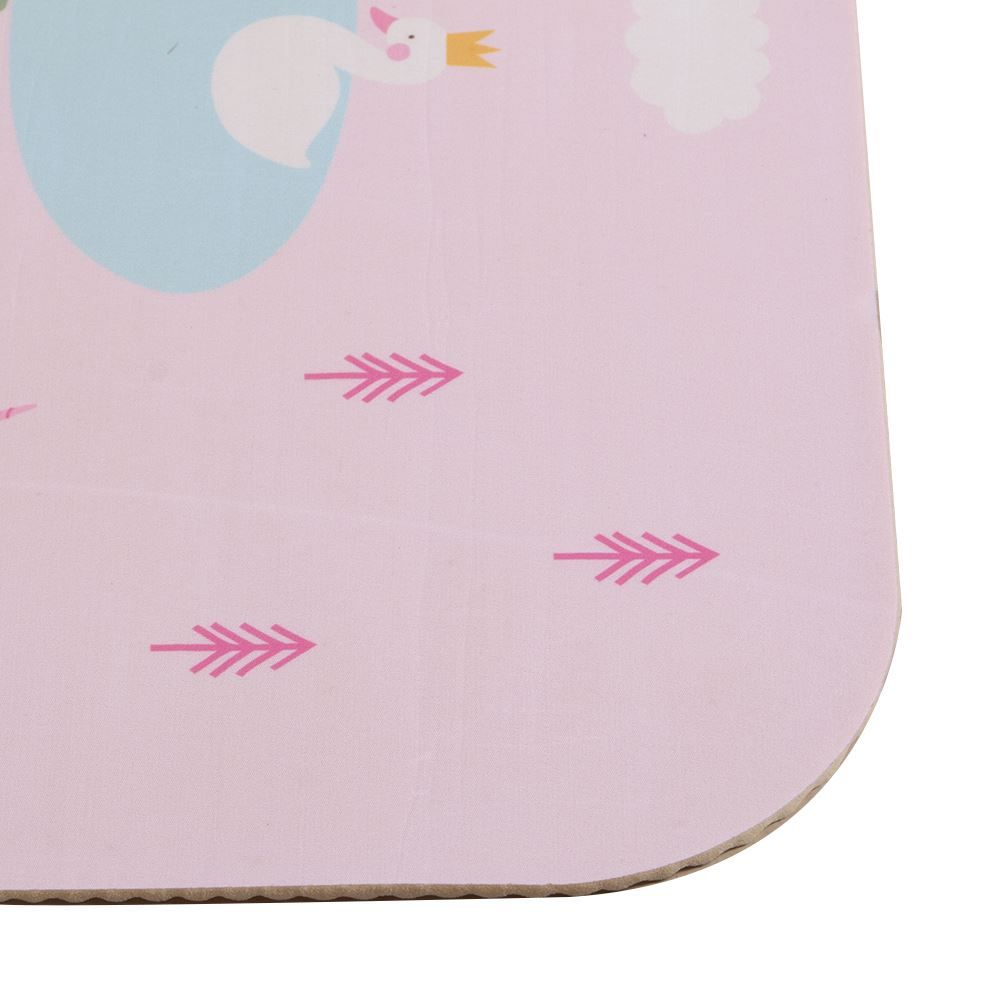 Tapete Infantil Para Atividades Estampado 95X130 Cm Transfer Havan Casa - Rosa Vila Encantada