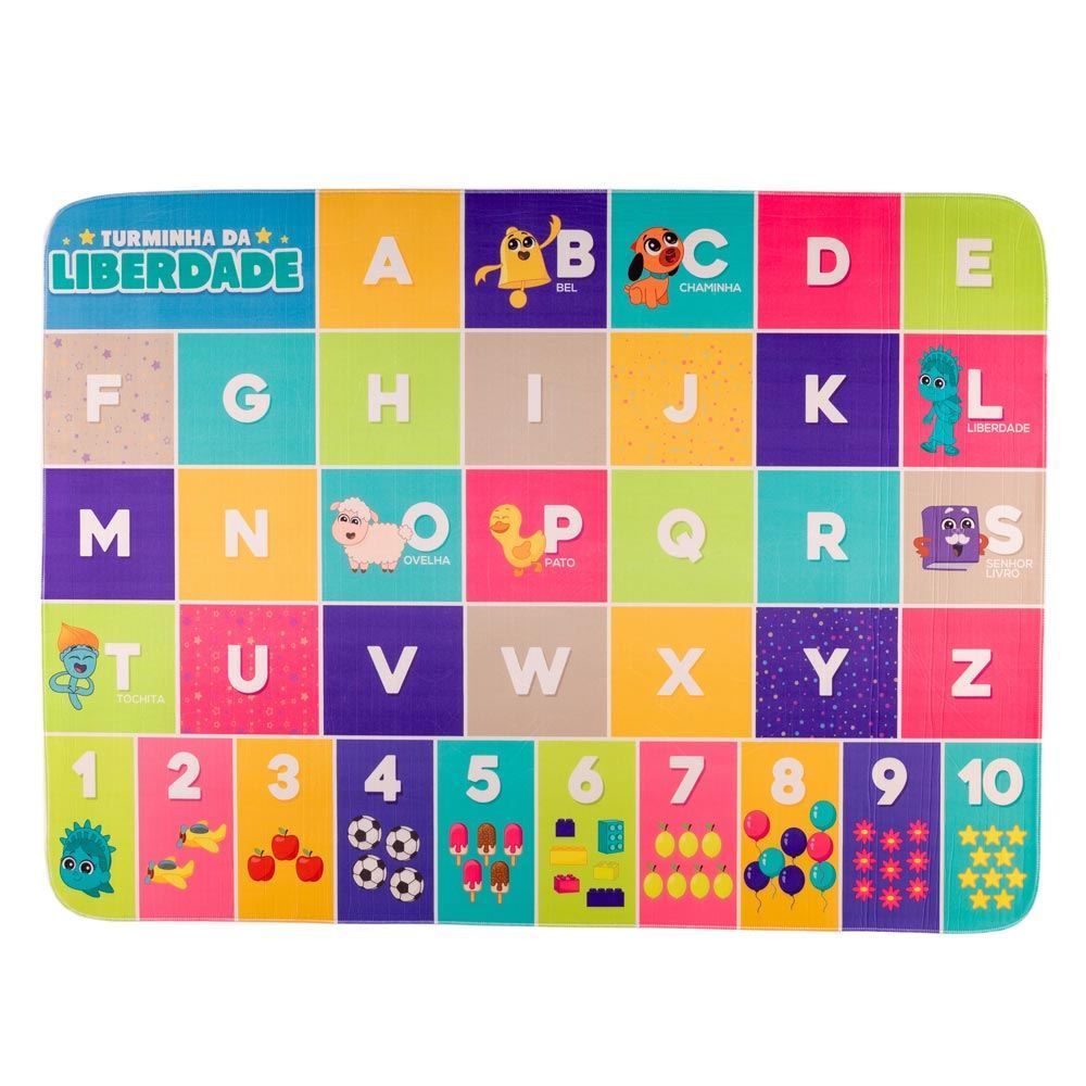 Tapete Infantil Em Transfer 95X1,30M Multi-Uso - Turminha da Liberdade