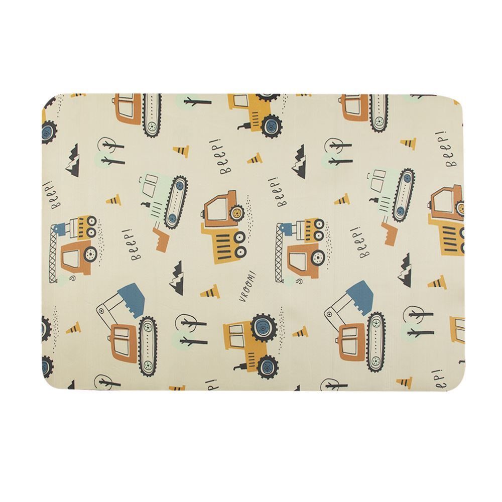 Tapete Infantil Estampado 80X120 Cm Havan Casa - Bege Trator