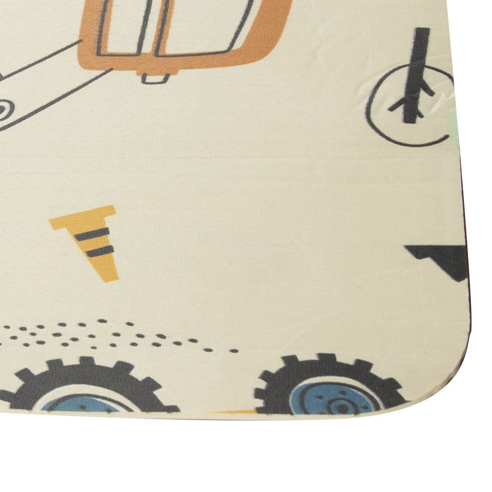 Tapete Infantil Estampado 80X120 Cm Havan Casa - Bege Trator