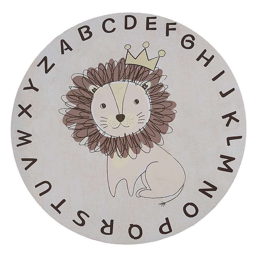 Tapete Infantil Magic Redondo 1,00Mx1,00M Havan Casa - BEGE LEAO C2 E0007