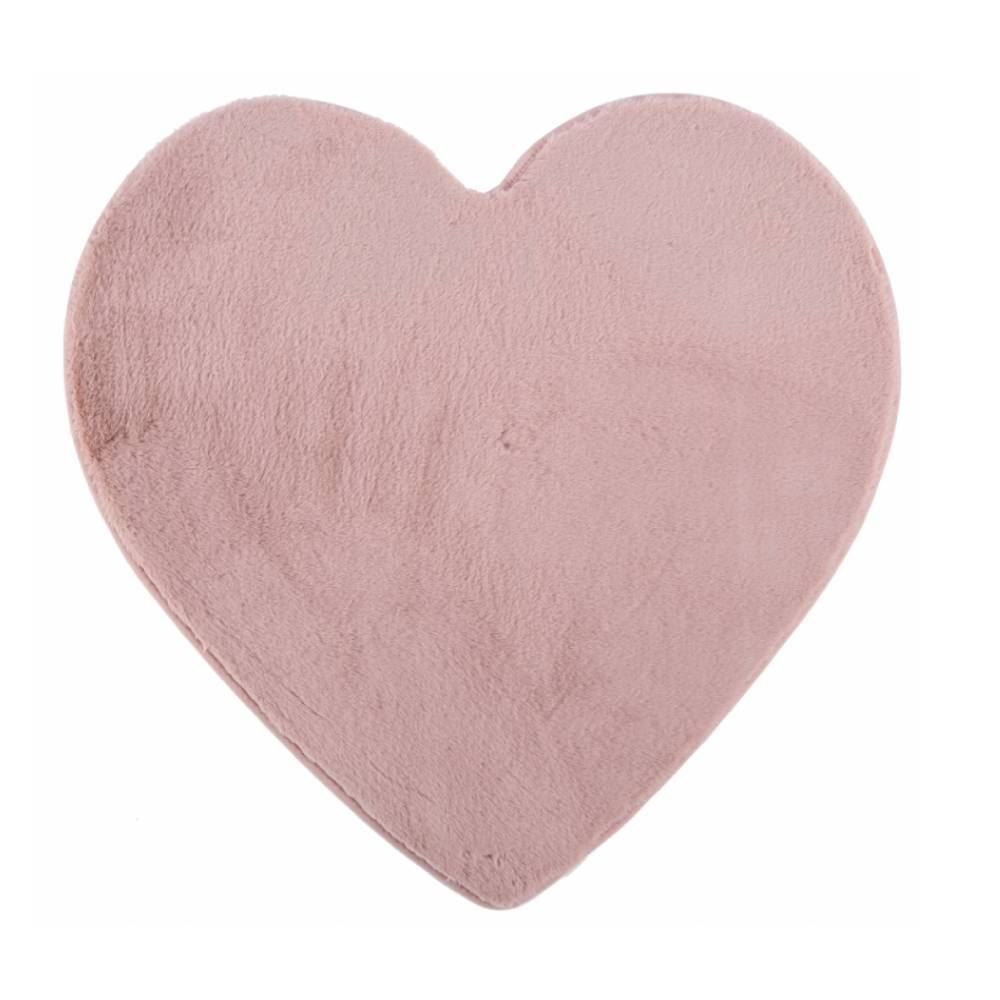 Tapete Infantil Teddy 86X86 Cm Havan Casa - Coração Rosa