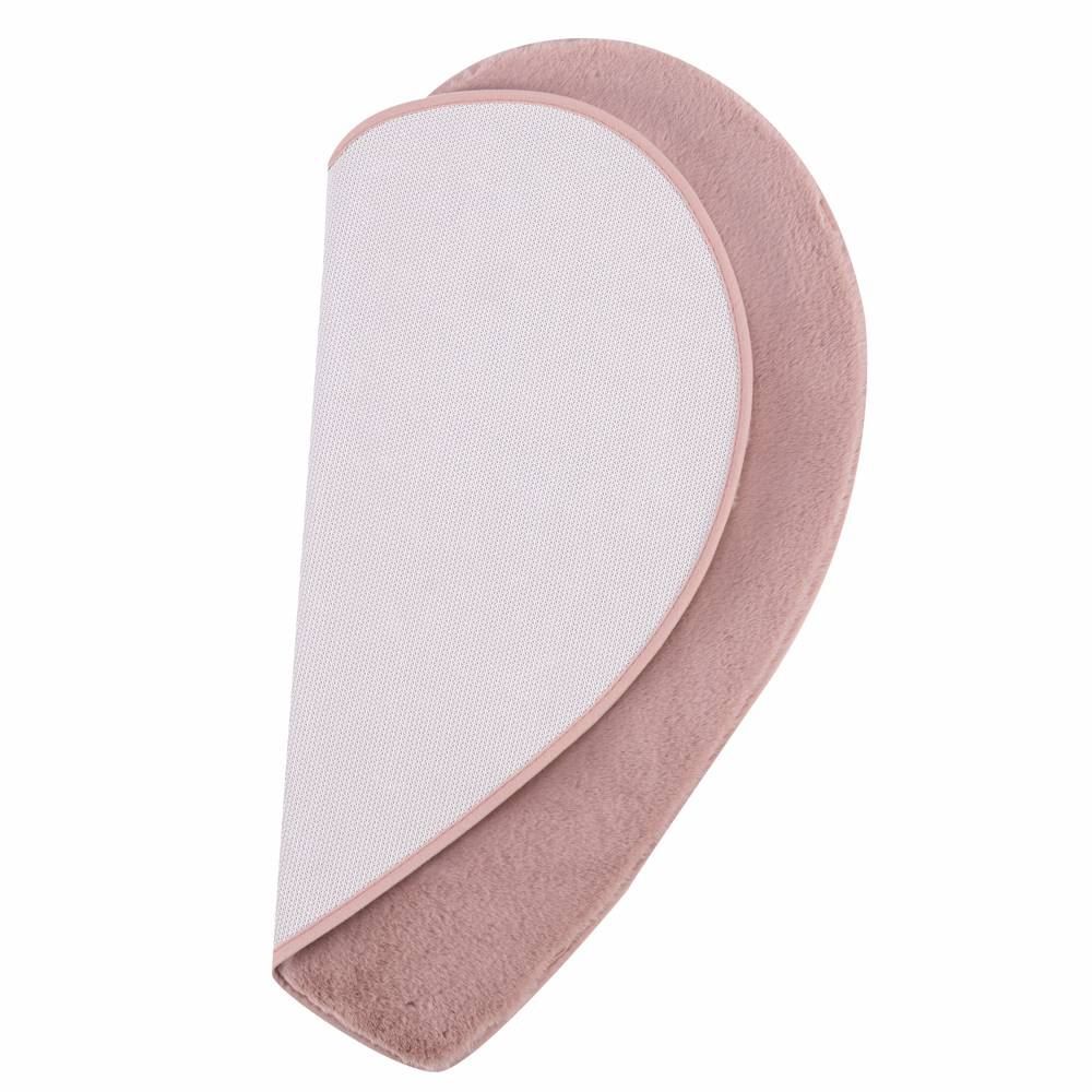 Tapete Infantil Teddy 86X86 Cm Havan Casa - Coração Rosa