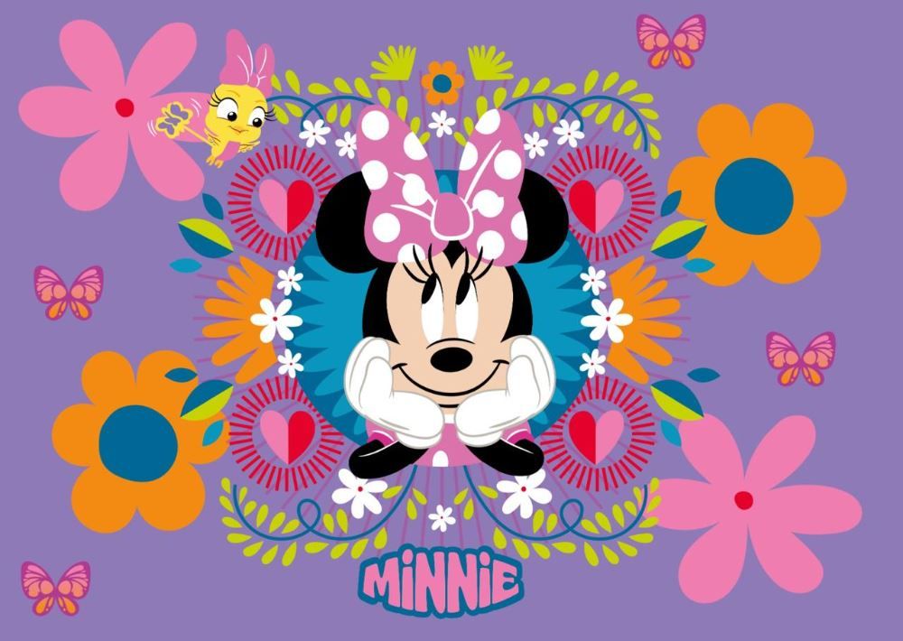 Tapete Joy Disney 70X100 cm Havan Casa - MINNIE PRIMAVERA