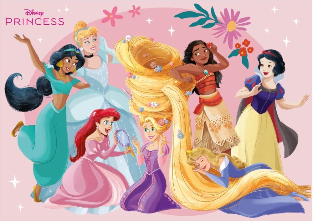 Tapete Joy Disney 70X100 cm Havan Casa - JARDIM DAS PRINCESAS