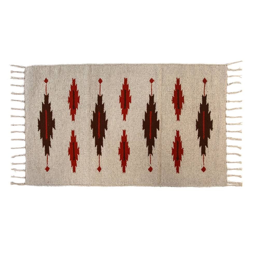 Tapete Para Quarto E Sala Kilim 50X80 Cm Havan - Natural Terracota TI