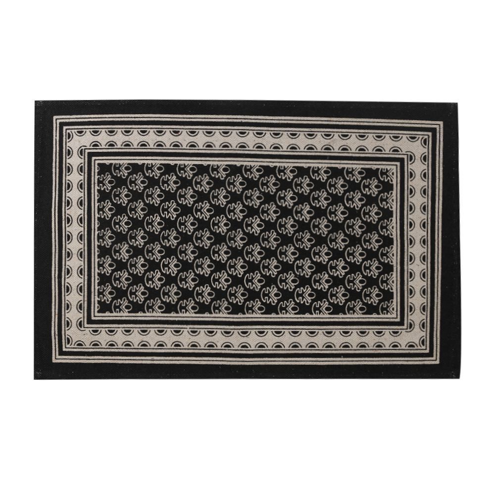 Tapete Para Quarto Ou Sala Ladrilho 50X80 Cm Havan - Moldura Preto