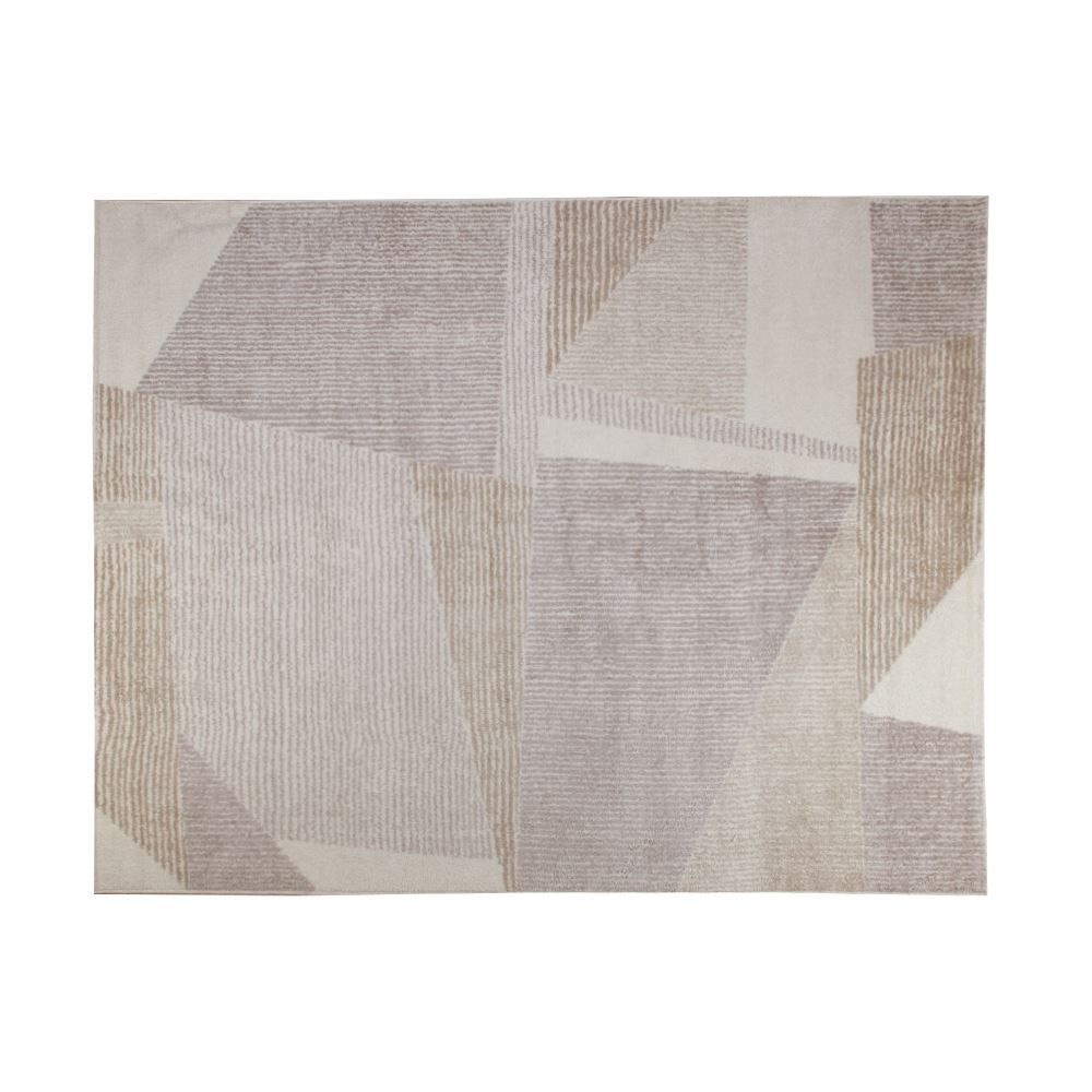 Tapete Para Quarto E Sala 2,00X2,50 M Lotus Havan Casa - Bege Geométrico