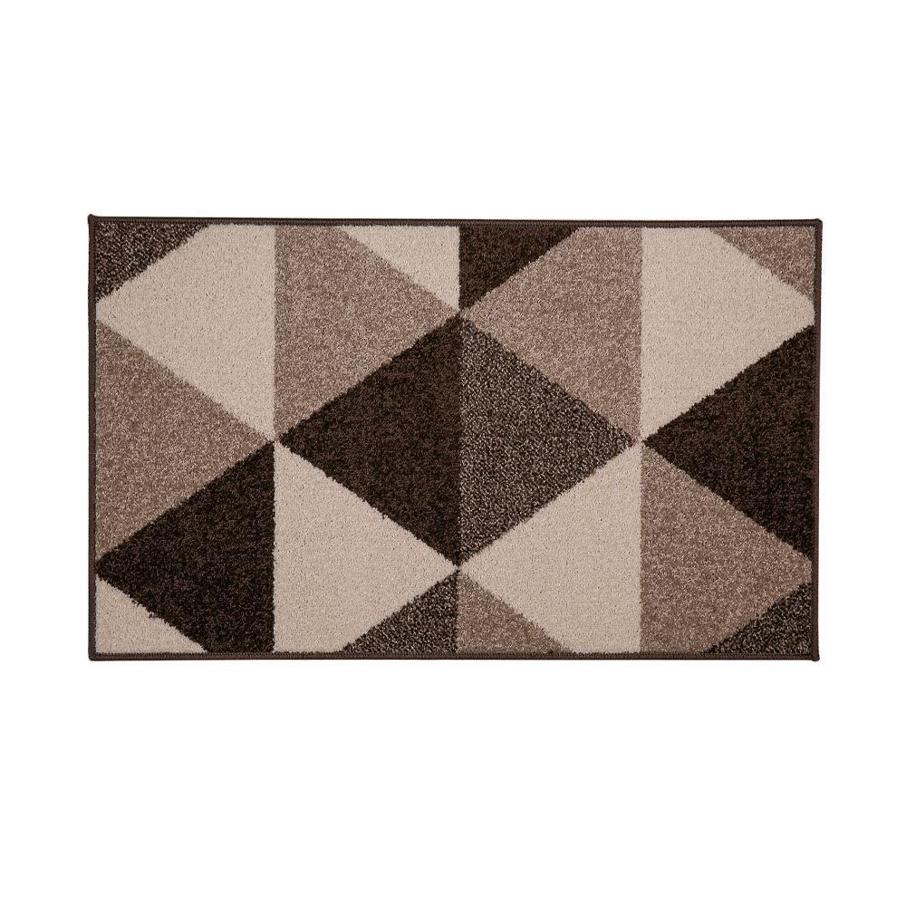 Tapete Para Quarto E Sala Lotus 0,57X1,00 M Havan - Bege/Marrom