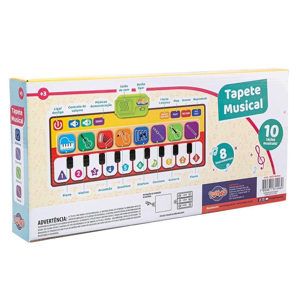 Tapete Musical Infantil Toyng - 43702