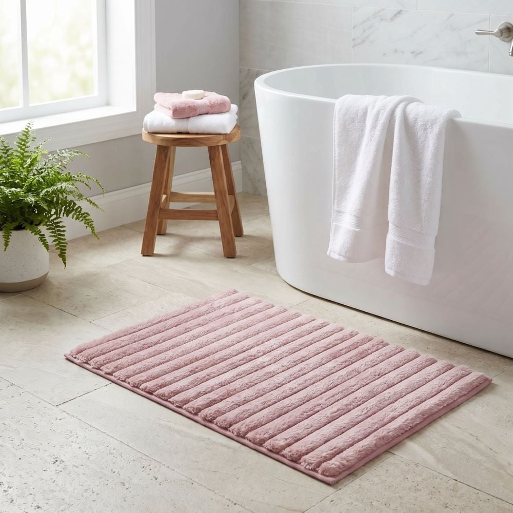 Tapete para Banheiro 40X60cm Mônaco Havan Casa - Rose