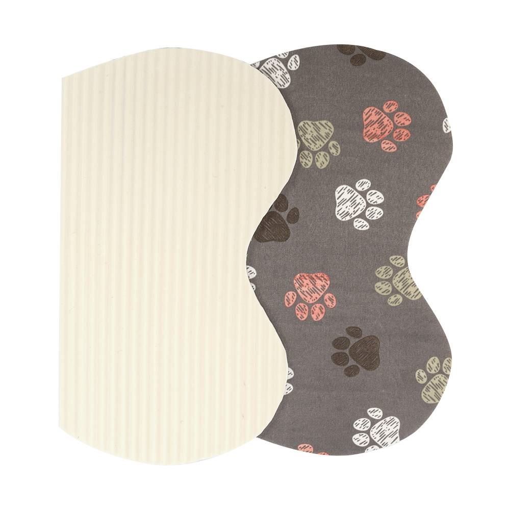 Tapete Para Pet Tecil 38X56cm Osso - Patinhas Cinza