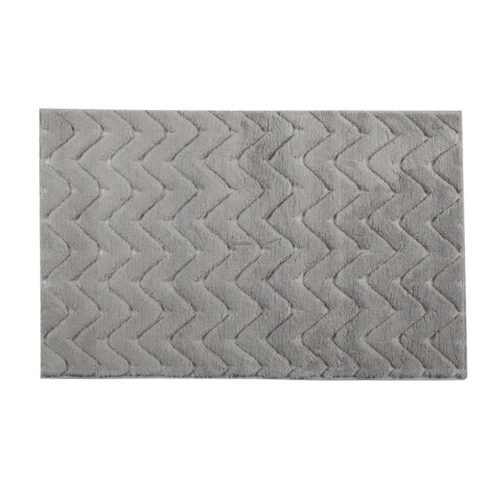 Tapete Para Quarto E Sala 60X 100 Cm Milano Havan Casa - Cinza Chevron