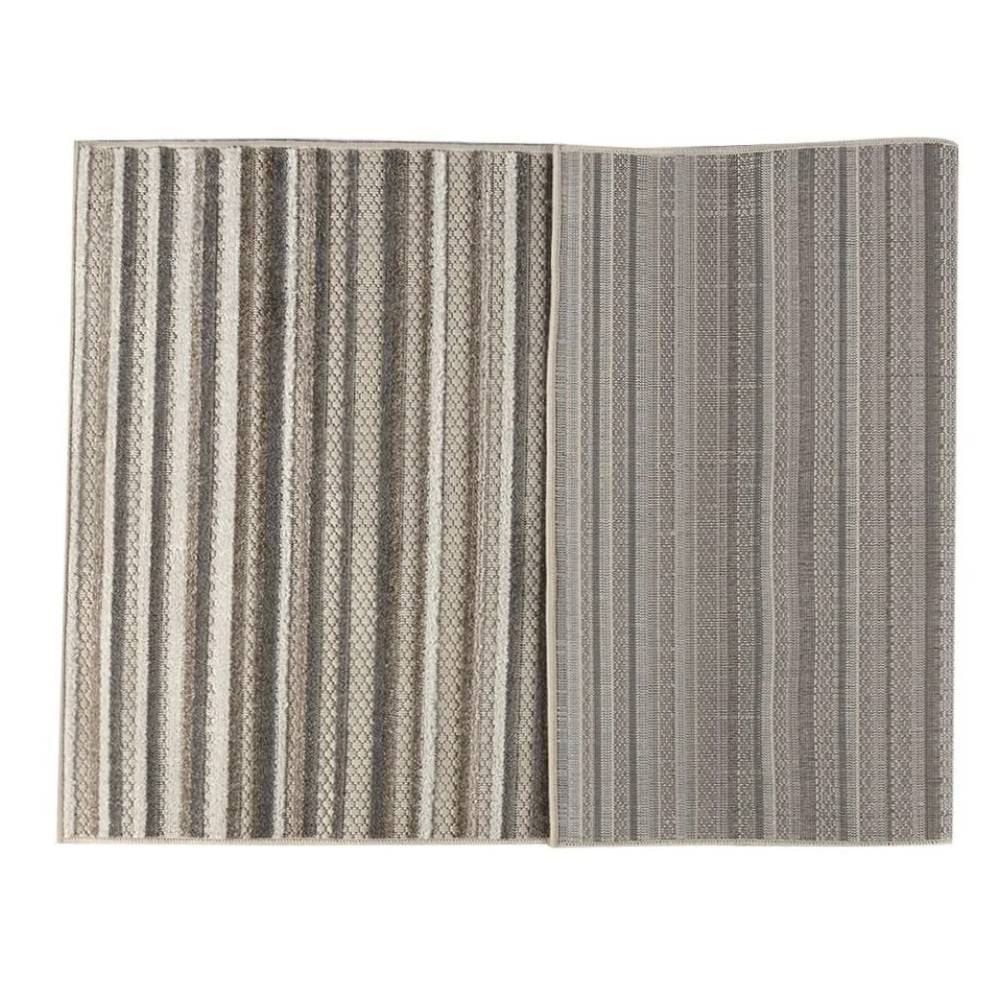 Tapete para Quarto e Sala 1,40X2,00 m Kyoto Havan Casa - Creme E Cinza