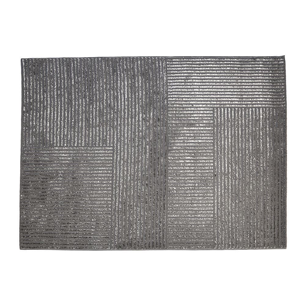 Tapete para Quarto e Sala 1,40X2,00 m Dubai Havan Casa - Cinza Linhas