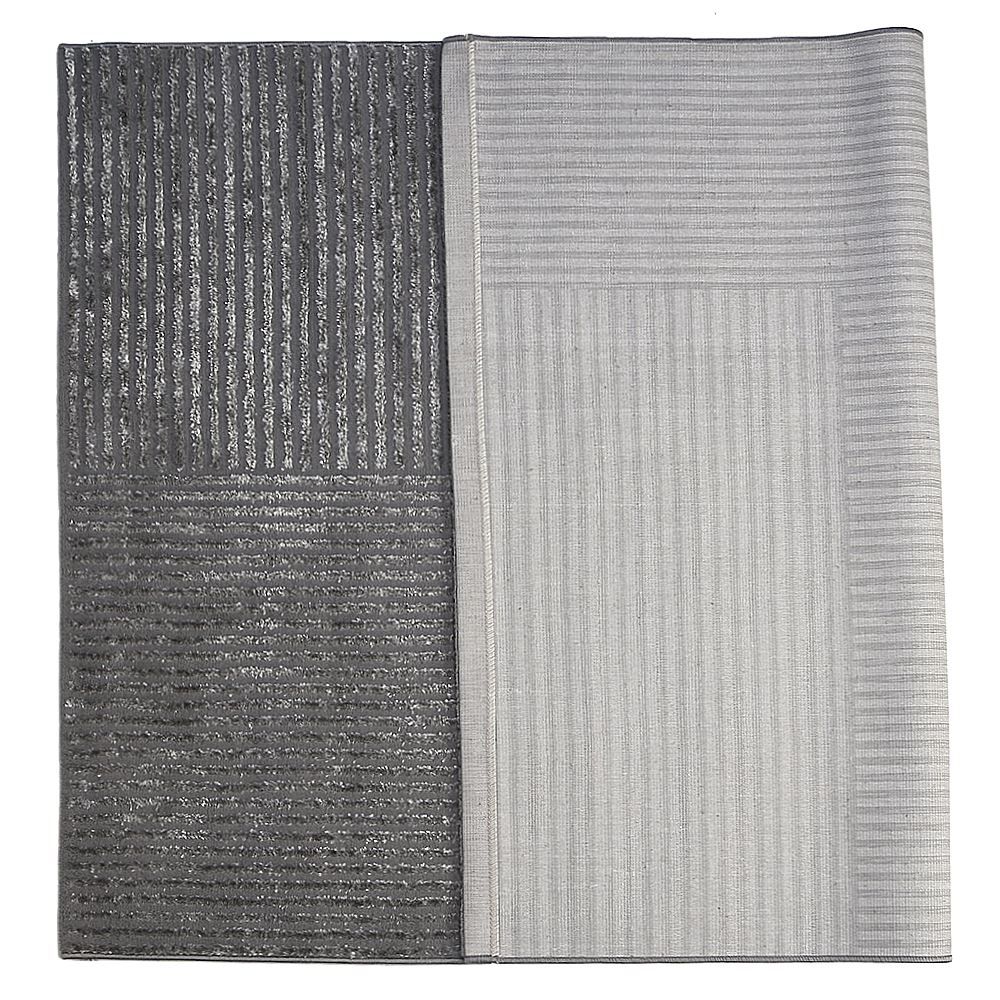 Tapete para Quarto e Sala 1,40X2,00 m Dubai Havan Casa - Cinza Linhas