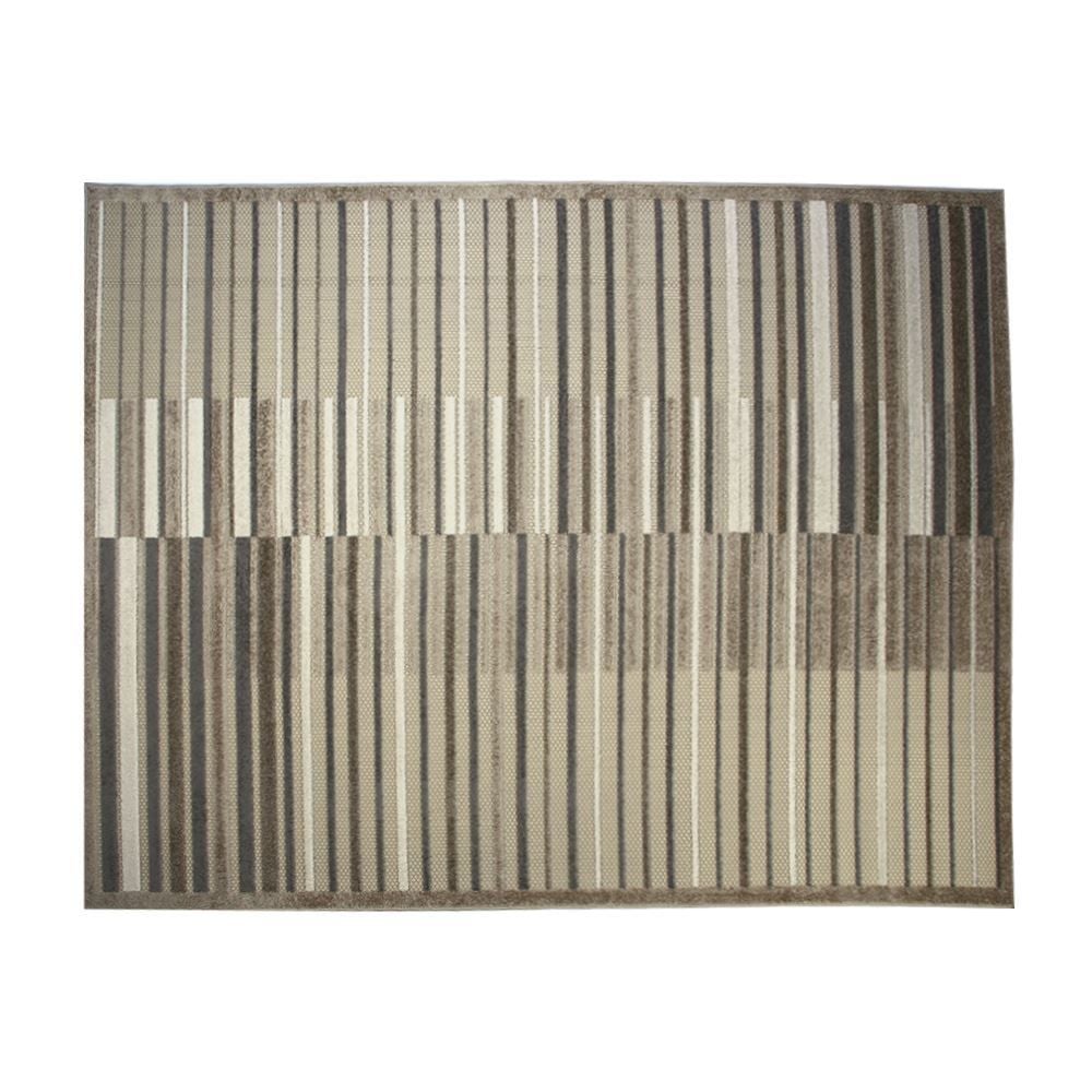 Tapete para Quarto e Sala 2,00X2,50 m Kyoto Havan Casa - Creme E Marrom