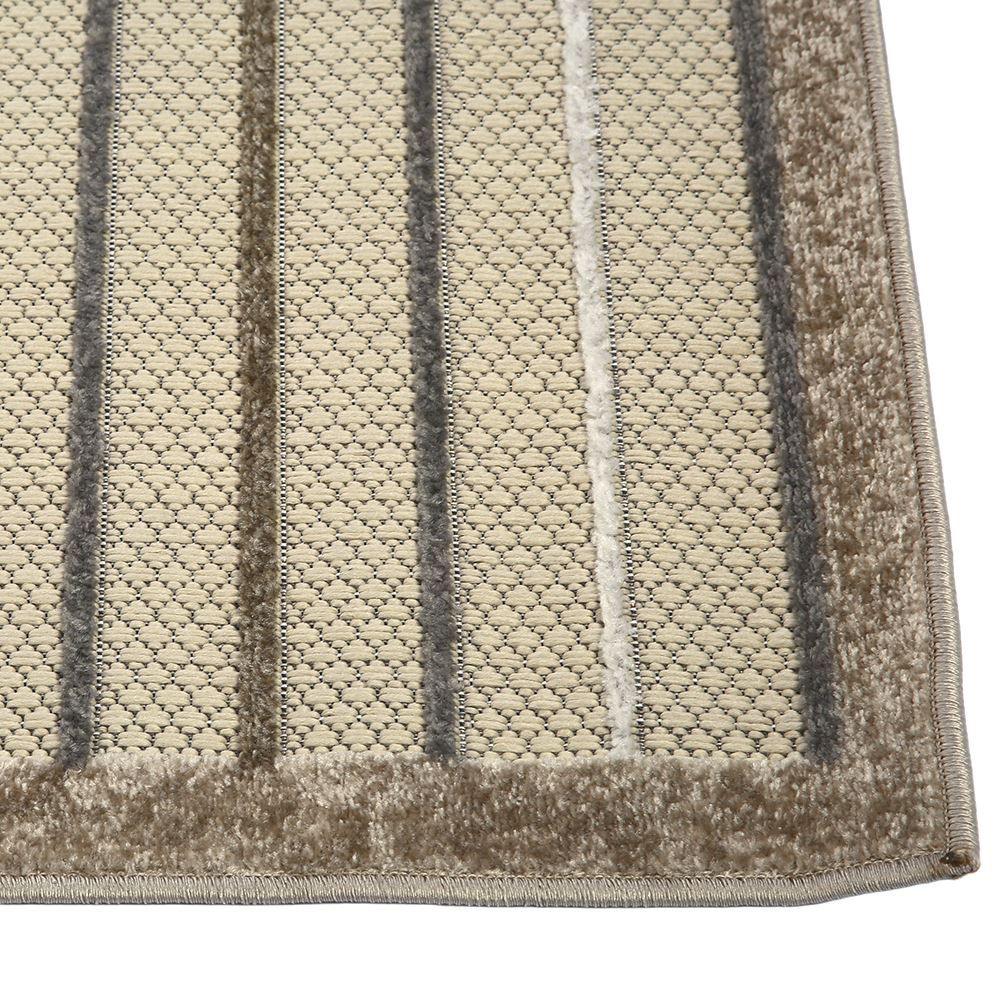 Tapete para Quarto e Sala 2,00X2,50 m Kyoto Havan Casa - Creme E Marrom