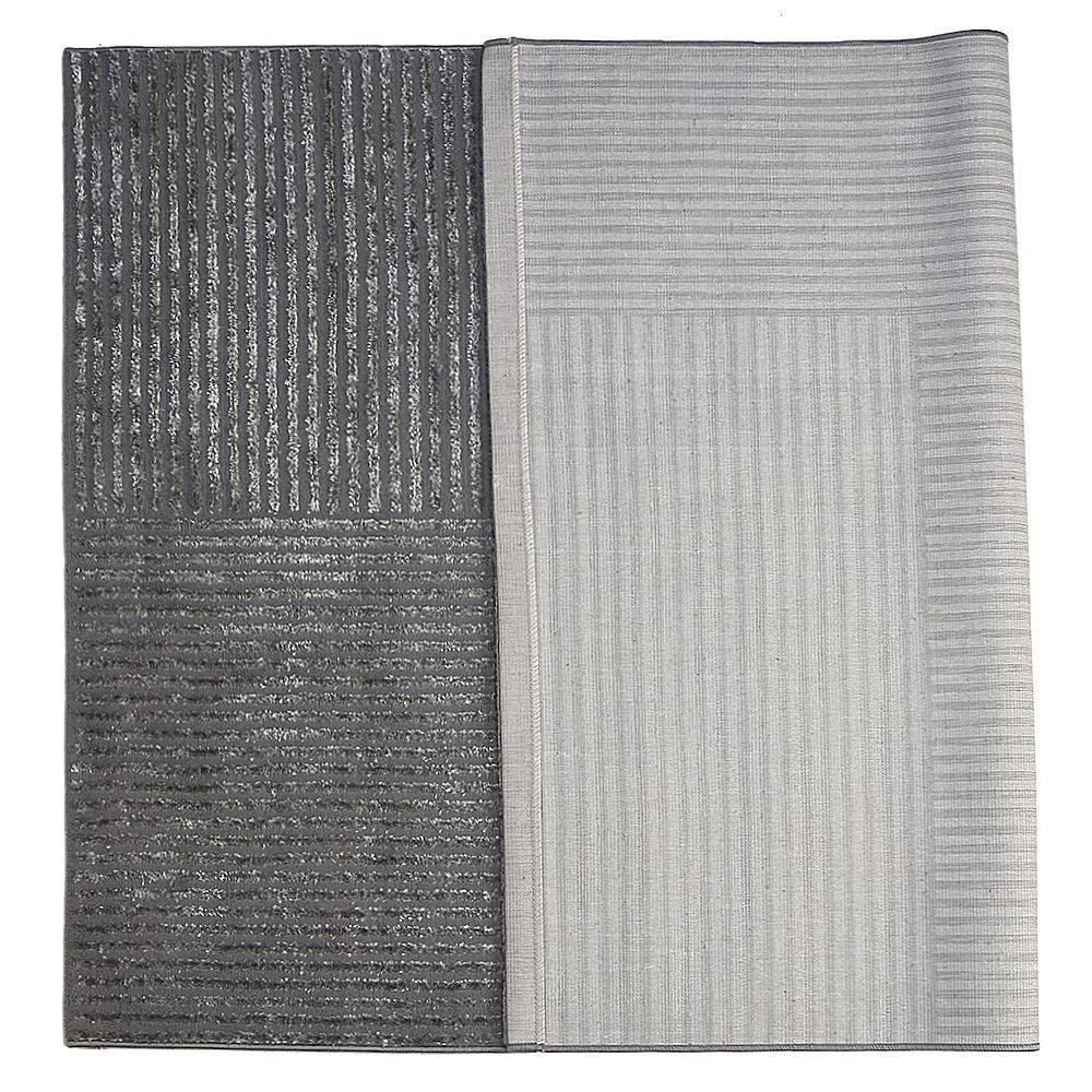 Tapete para Quarto e Sala 2,00X3,00 m Dubai Havan Casa - Cinza Linhas