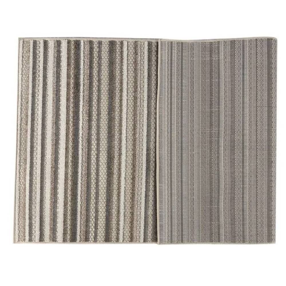 Tapete para Quarto e Sala 2,00X3,00 m Kyoto Havan Casa - Creme E Cinza