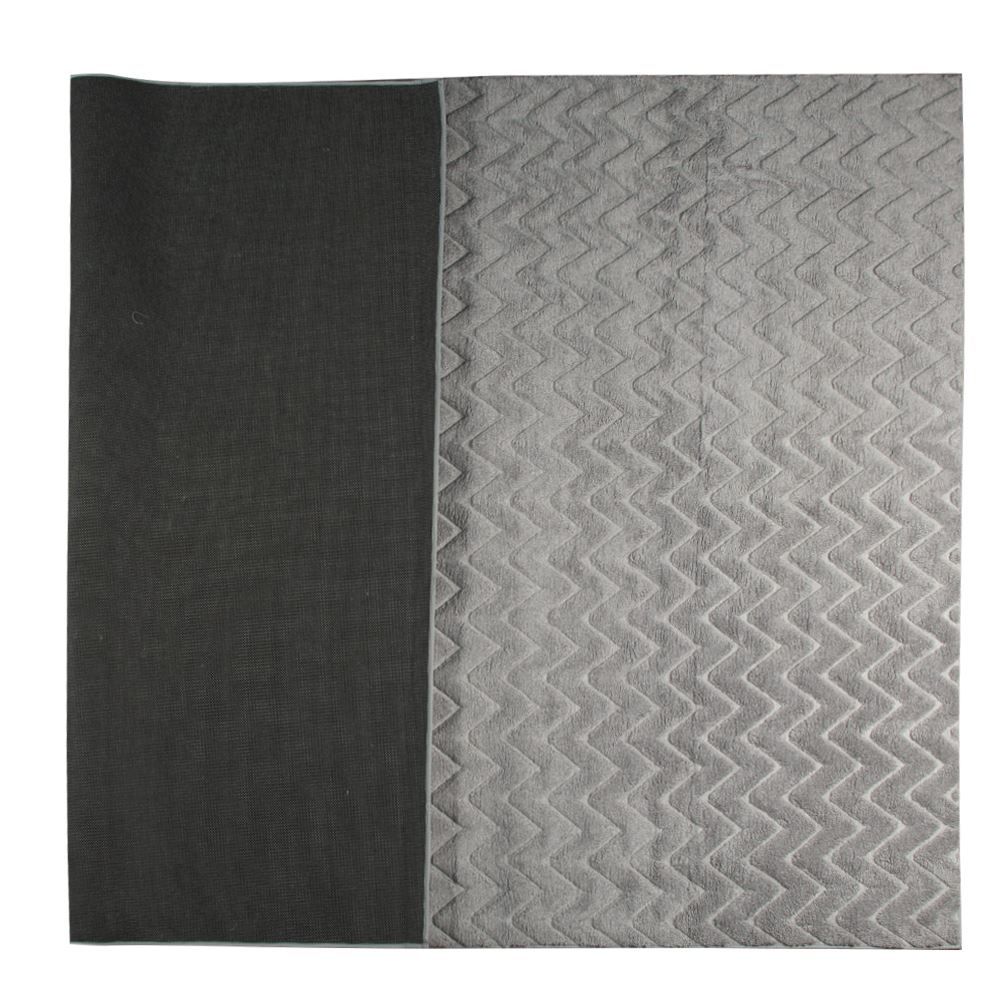 Tapete Para Quarto E Sala 2,00X3,00 M Milano Havan Casa - Cinza Chevron