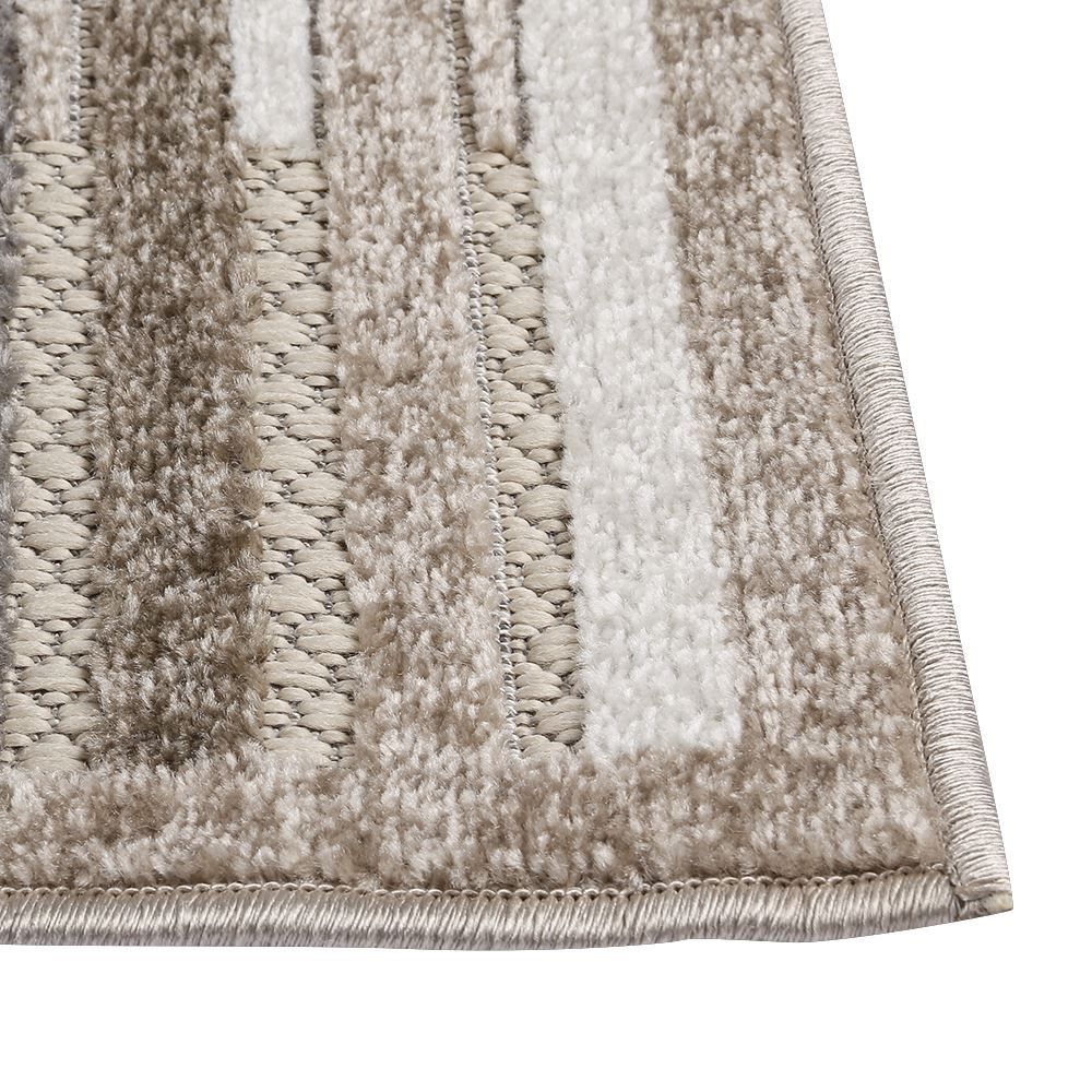 Tapete para Quarto e Sala 67Cmx1,80M Kyoto Havan Casa - Creme E Marrom