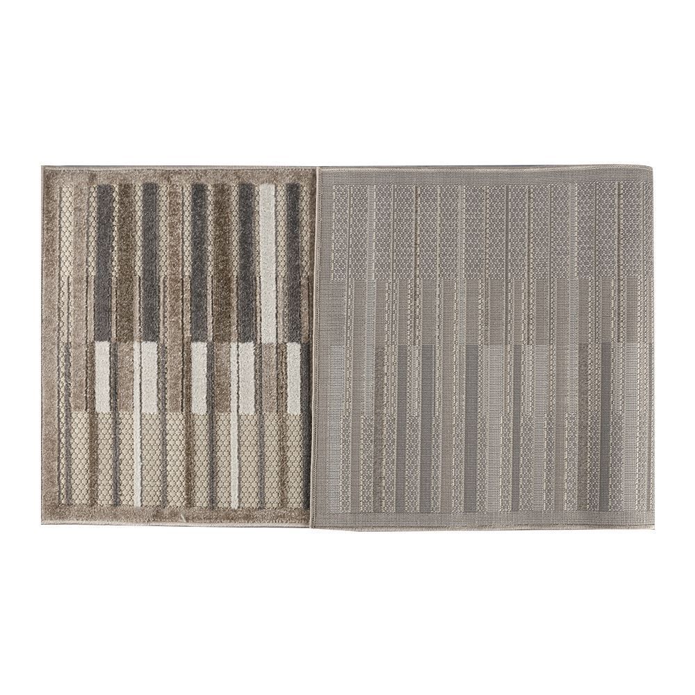 Tapete para Quarto e Sala 67Cmx1,80M Kyoto Havan Casa - Creme E Marrom