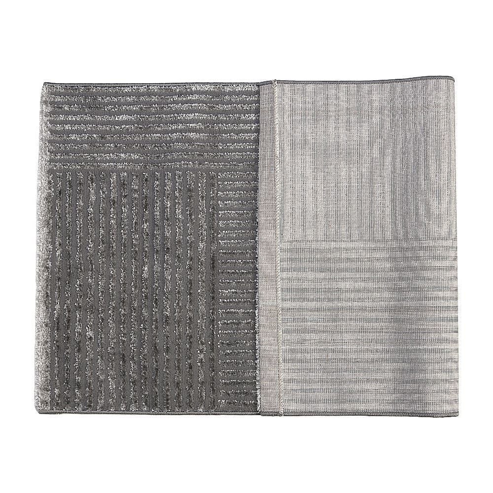 Tapete para Quarto e Sala 80Cmx1,50 m Dubai Havan Casa - Cinza Linhas