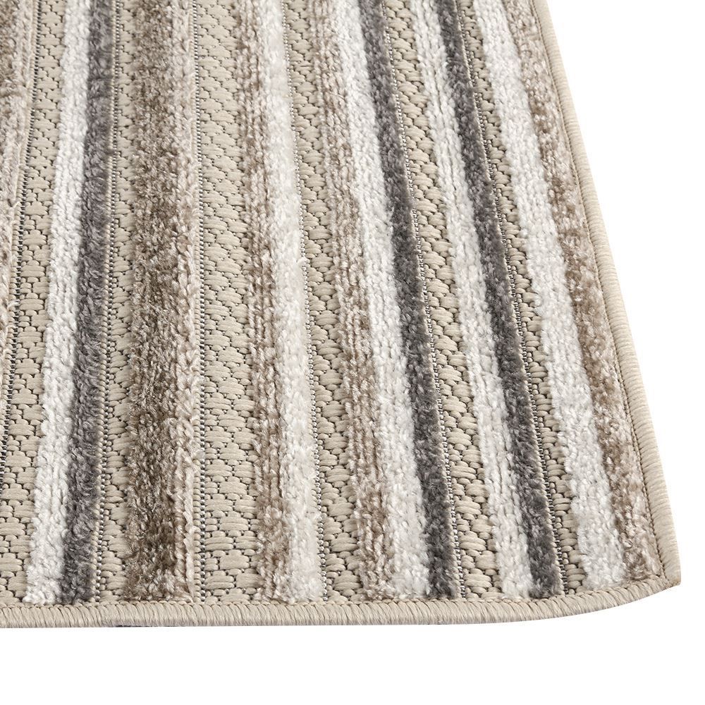 Tapete para Quarto e Sala 80Cmx1,50M Kyoto Havan Casa - Creme E Cinza