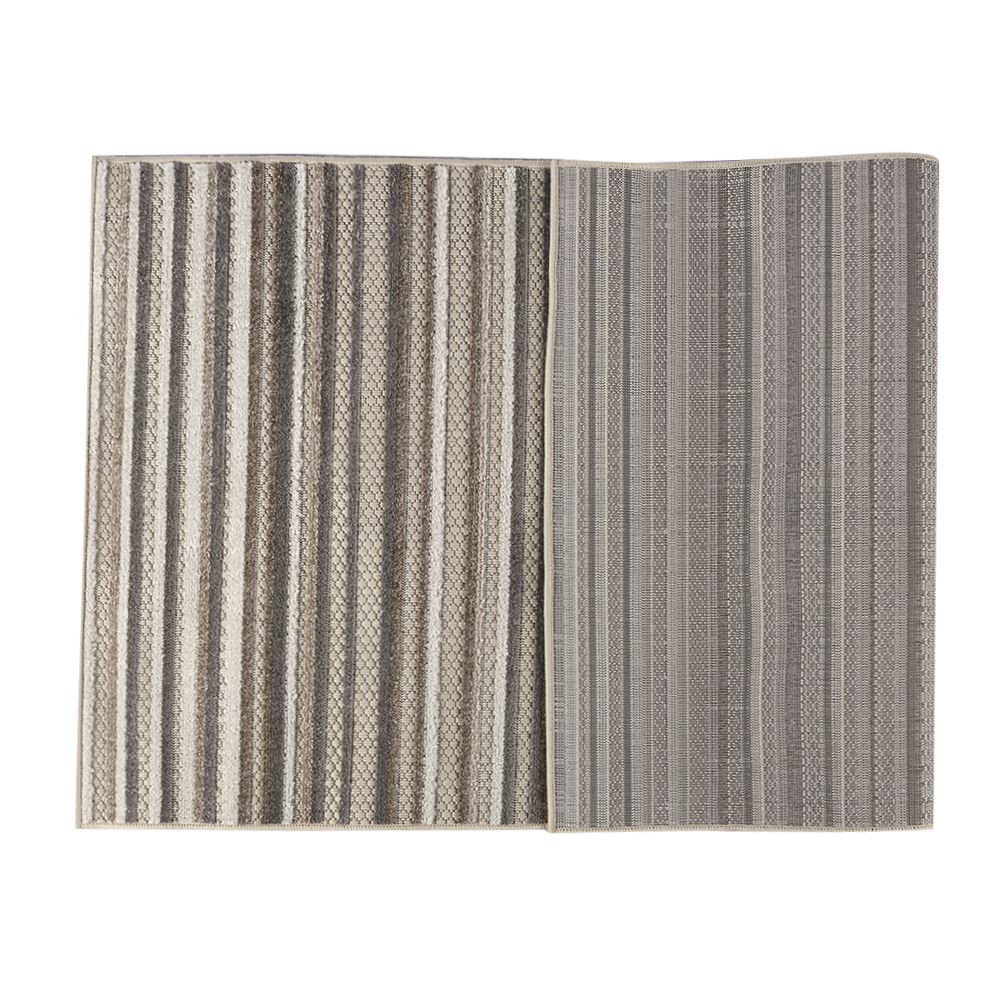 Tapete para Quarto e Sala 80Cmx1,50M Kyoto Havan Casa - Creme E Cinza