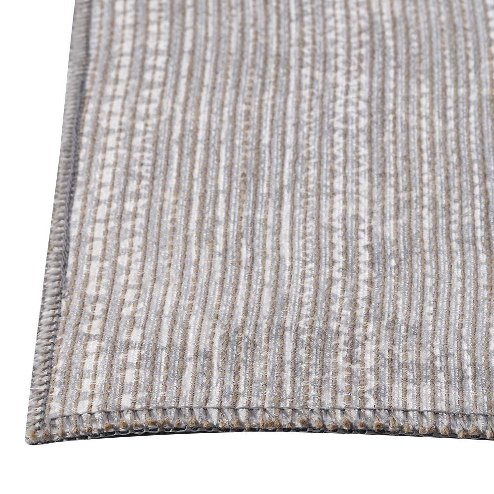 Tapete Para Quarto E Sala 80X150 Cm Cairo Havan Casa - Cinza Listras