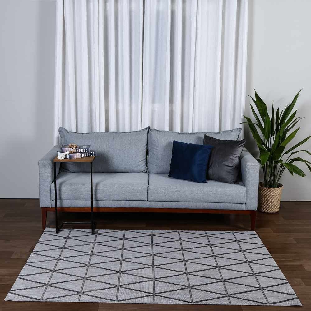Tapete Para Quarto E Sala Amazonas Sisal 1,40X2,00 Havan - Grafite e Cinza