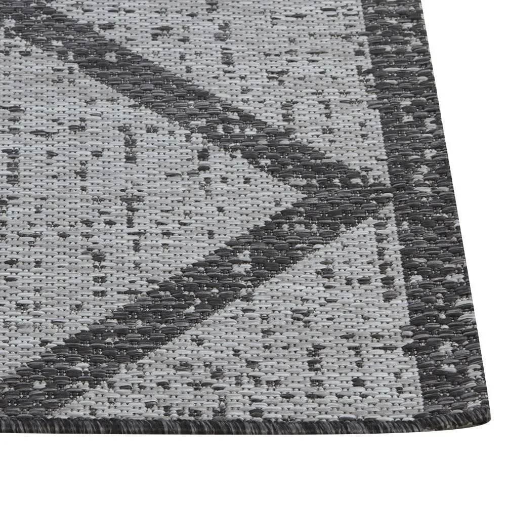 Tapete para Quarto e Sala Amazonas Sisal 1,40X2,00 Metros Havan - Geométrico Cinza