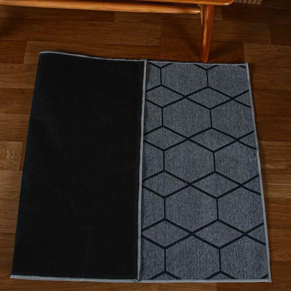 Tapete Para Quarto E Sala Siena 1,00X1,50 M Havan Casa - Grafite Hexagonal
