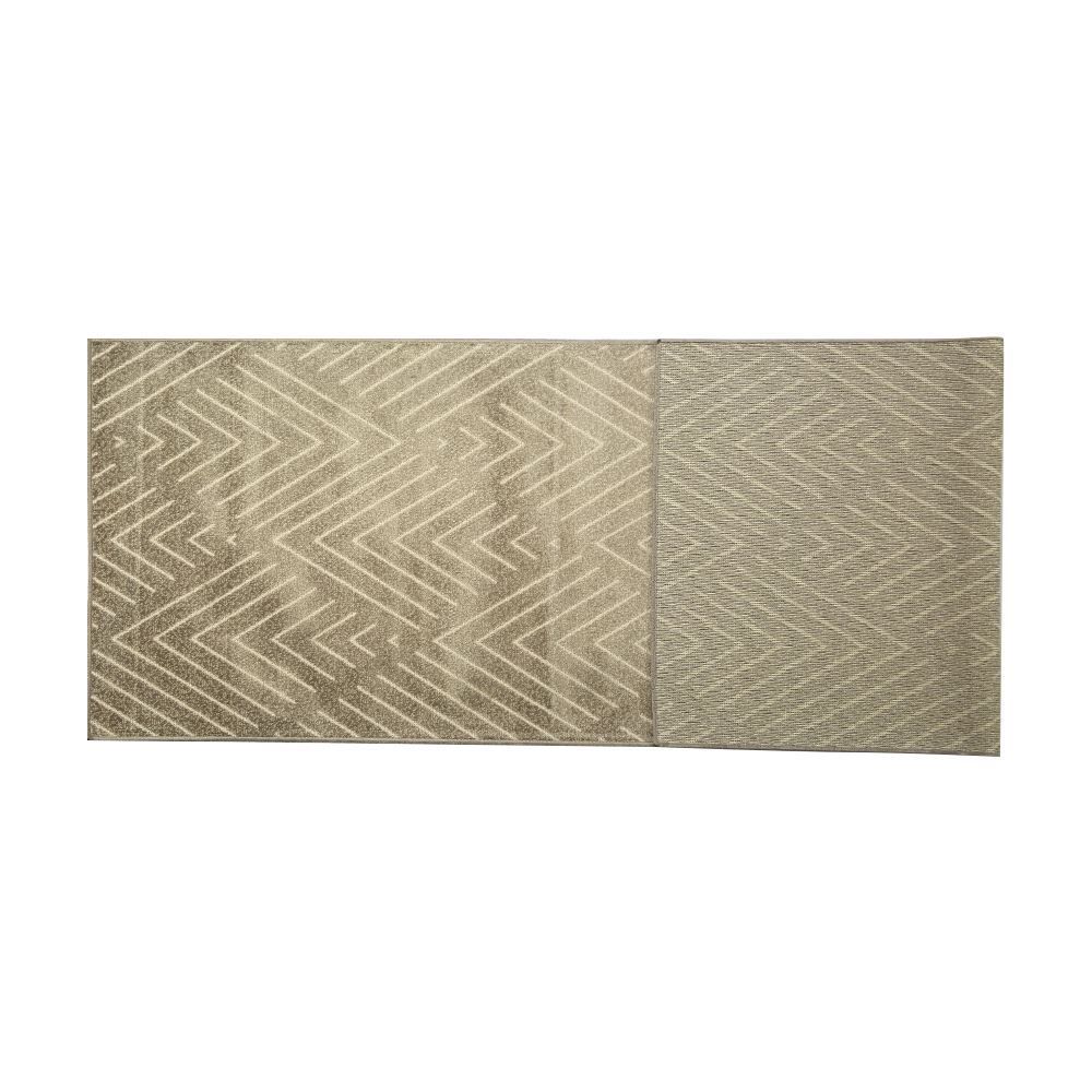 Tapete Para Quarto Ou Sala 0,68X2,10 M Faro Havan Casa - Escamas Cinza E Bege