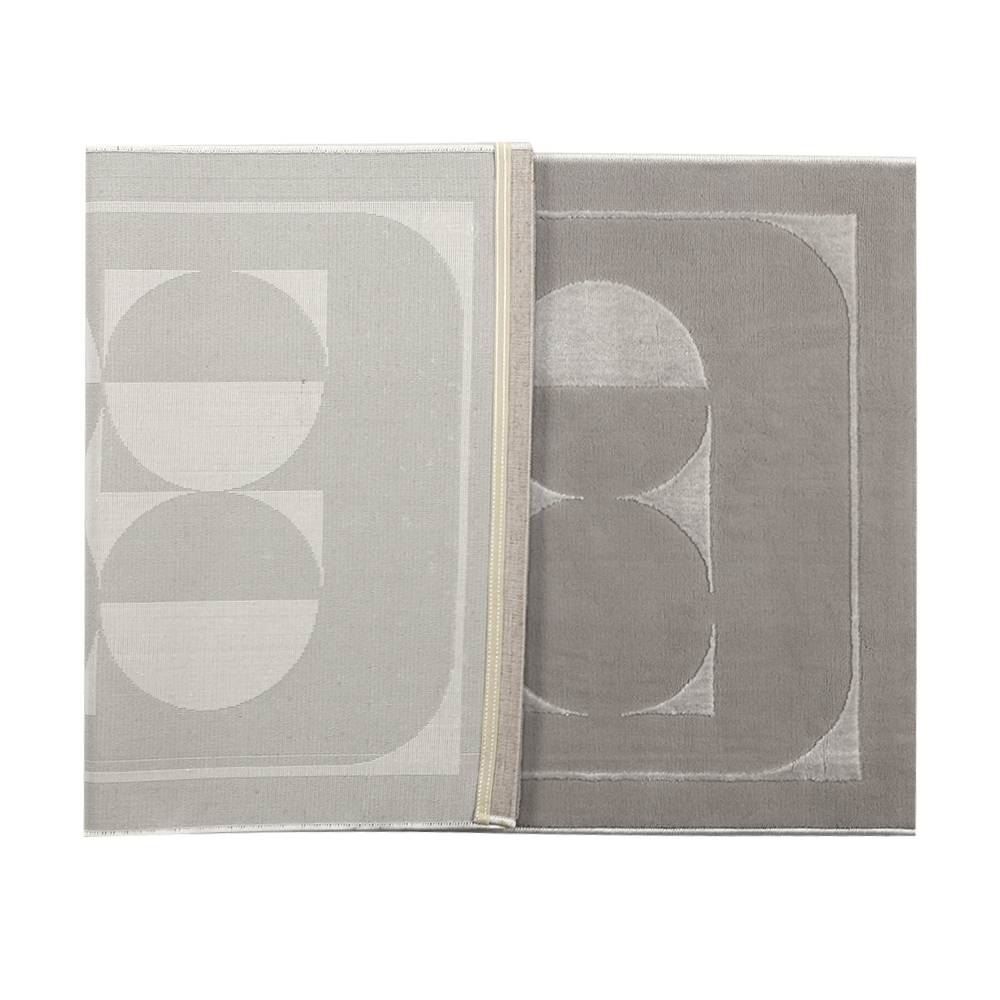 Tapete Para Quarto Ou Sala 80X150 Cm Provence Havan Casa - Círculos Cinza